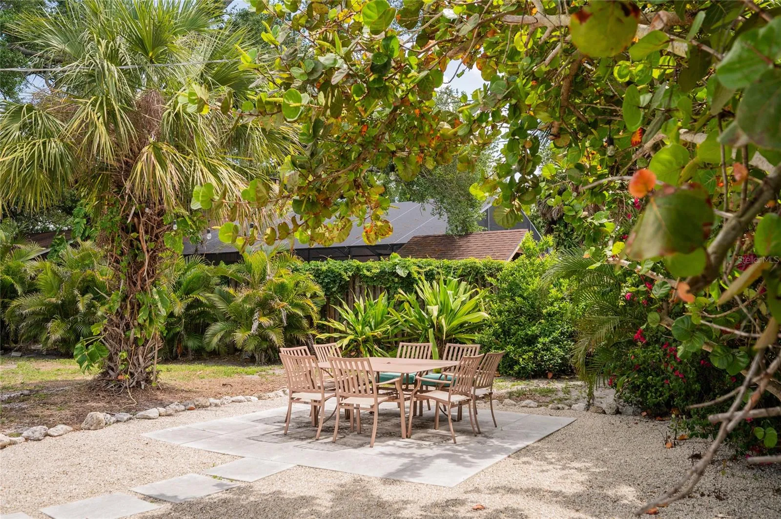 Outdoor dining area