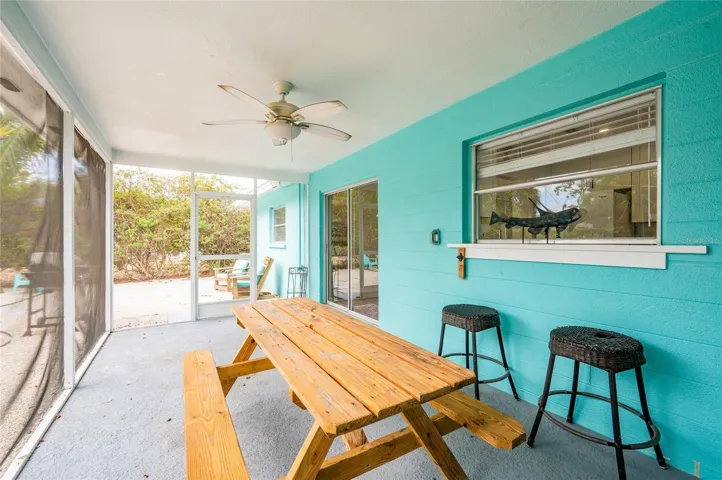 Screened lanai