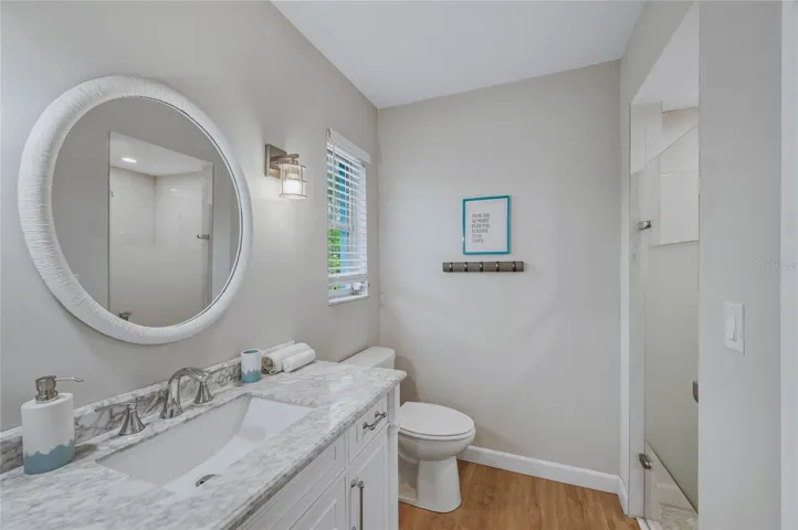 Primary bathroom with shower