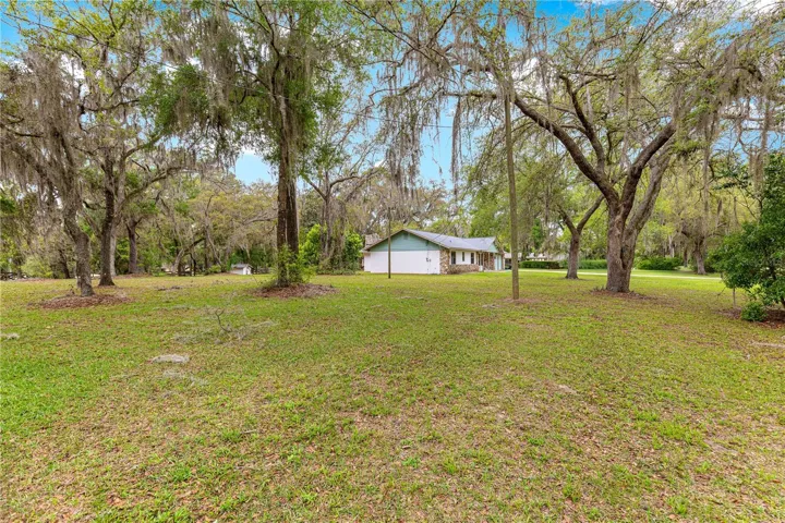 East side view of house
