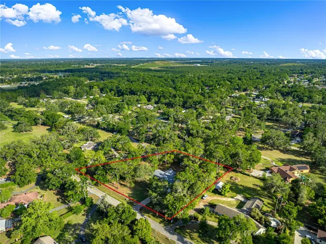 Aerial front of home