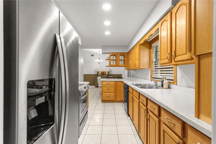 view of kitchen from laundry