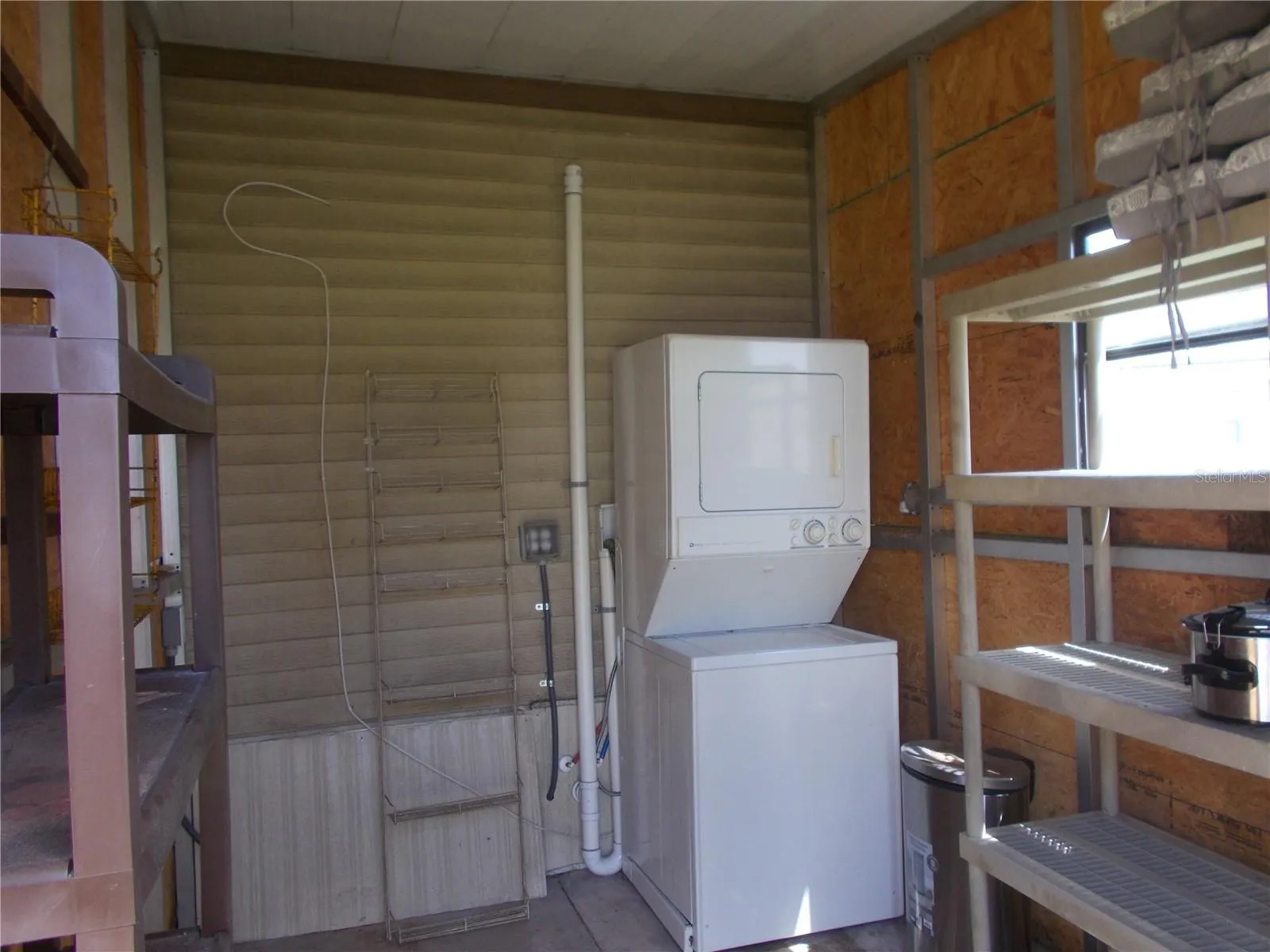 Washer and Dryer in the shed