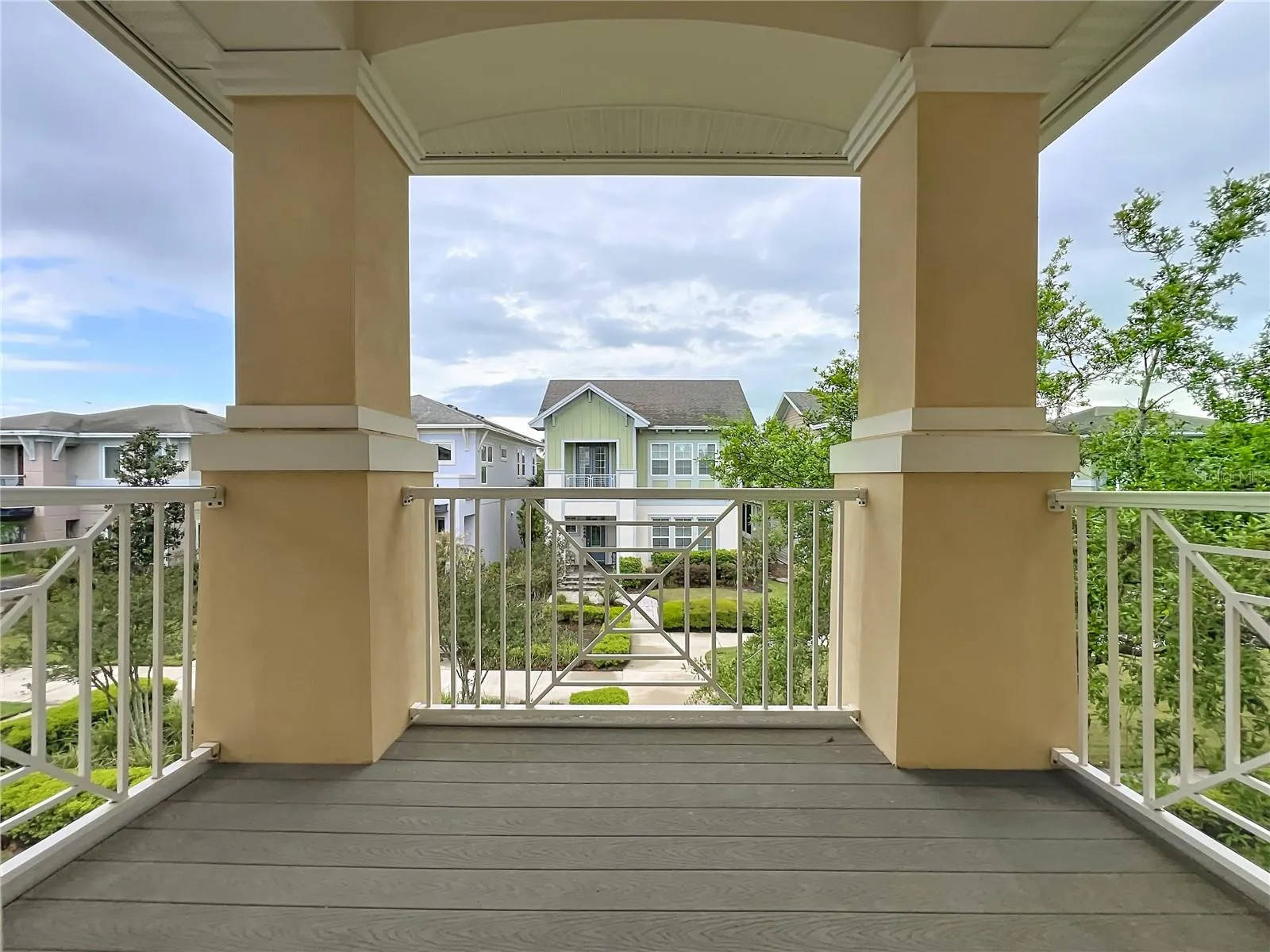 second floor balcony