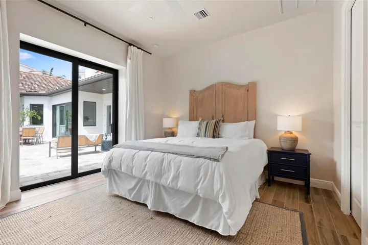 Guest casita with private en-suite bath, creating a flexible third bedroom