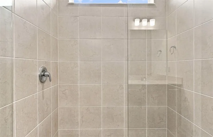 Owner's Walk-in Shower w/Heavy Glass Door