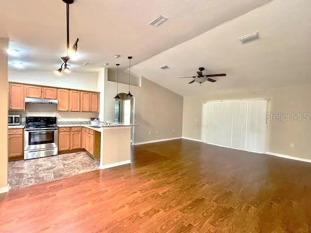 Looking toward living space from dining area