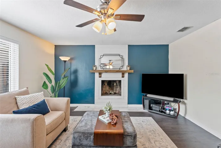Expansive and inviting living area.