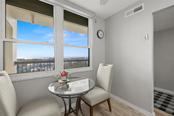Breakfast area with Gulf view