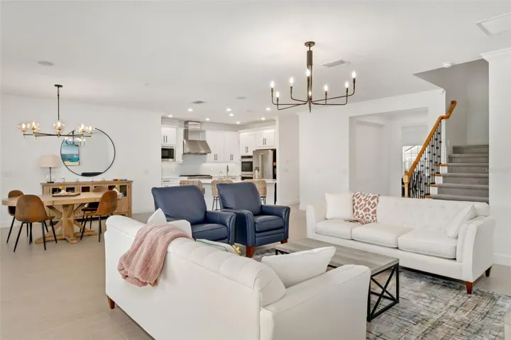 Everything is tastefully connecting to spread out yet be part of the rest of the home.