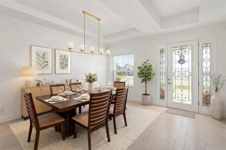 Virtually Staged Dining Room