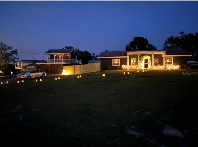 House at night