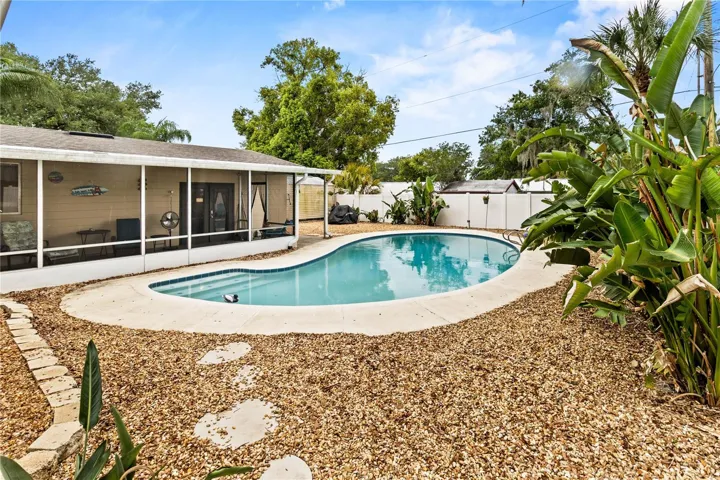 Pool and view of screened porch