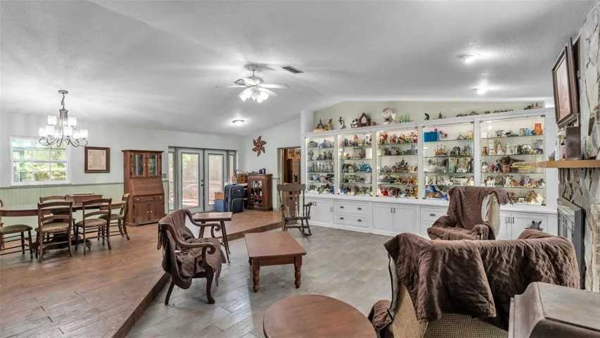 Beautifully hand crafted (by owner) glass entertainment center made with Baltic birch and has LED lighting!