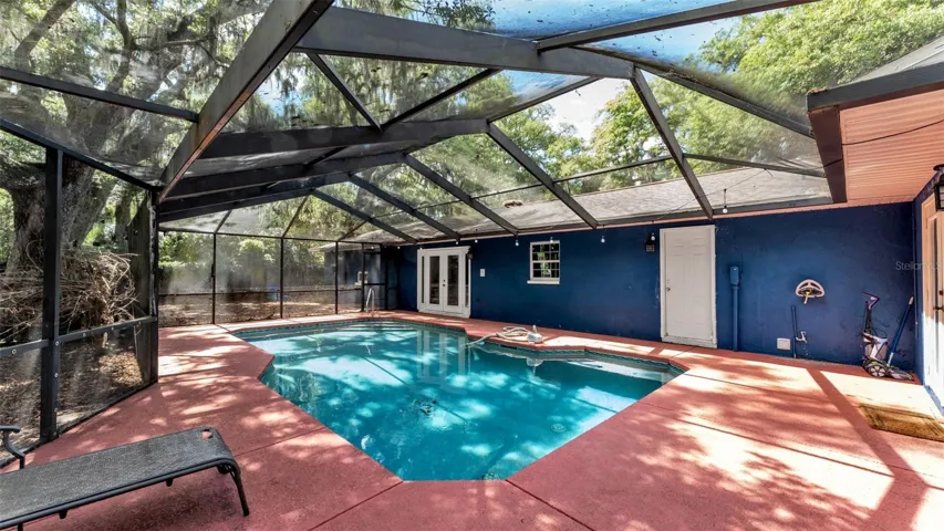 Pool was resurfaced in 2018