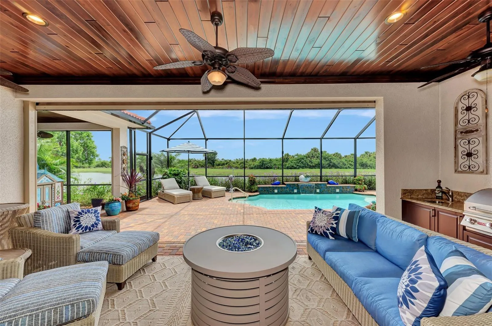 Looking out through French Glass Sliding Doors is another fabulous world that you call home