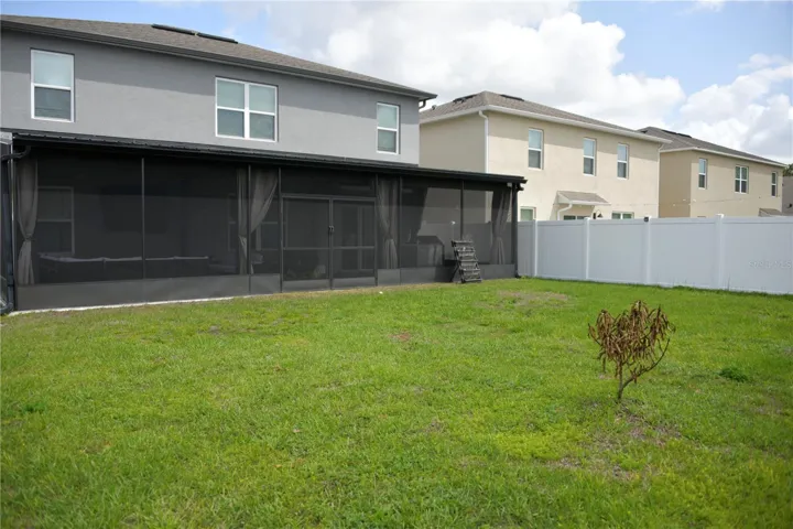 Large backyard