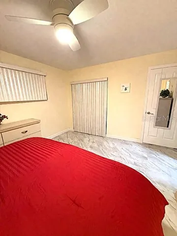 Master Bedroom offers sliders to the Lanai.