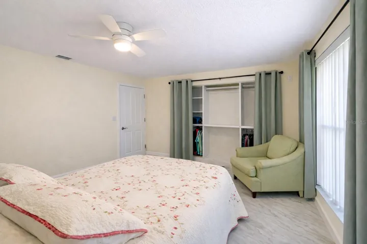 Guest Bedroom with custom closet.