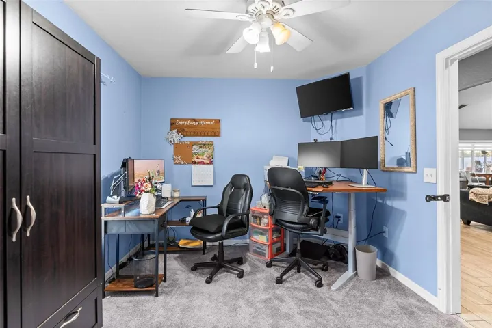 Large master suite featuring a walk-in closet.