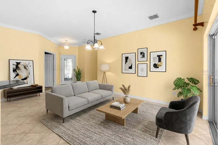Living Room - Virtually staged