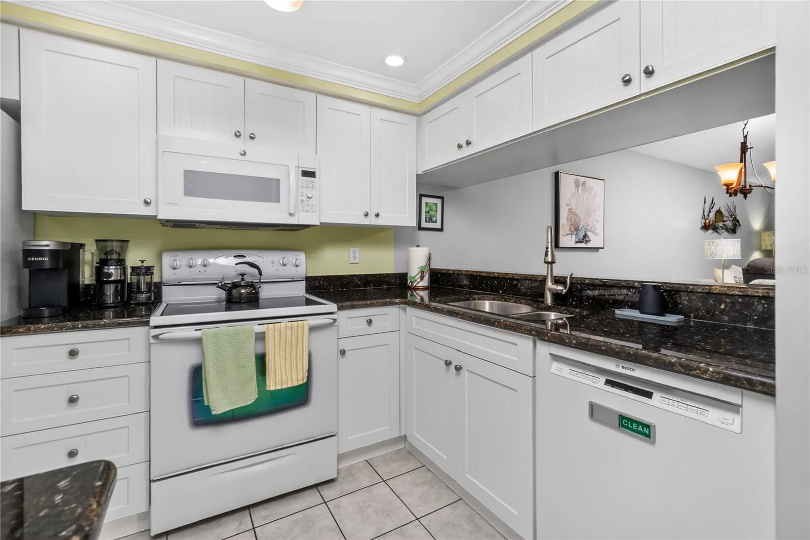 Kitchen towards the dining room.