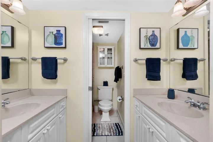 Primary Bathroom with Dual Sinks