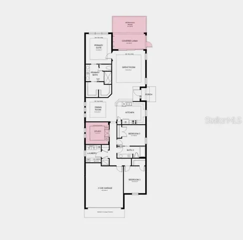 Additional Highlights Include: Study with pocket doors in place of flex, extended screeded patio, 8' interior doors, tray ceiling package, 4' garage extension, and additional sink at secondary bath.