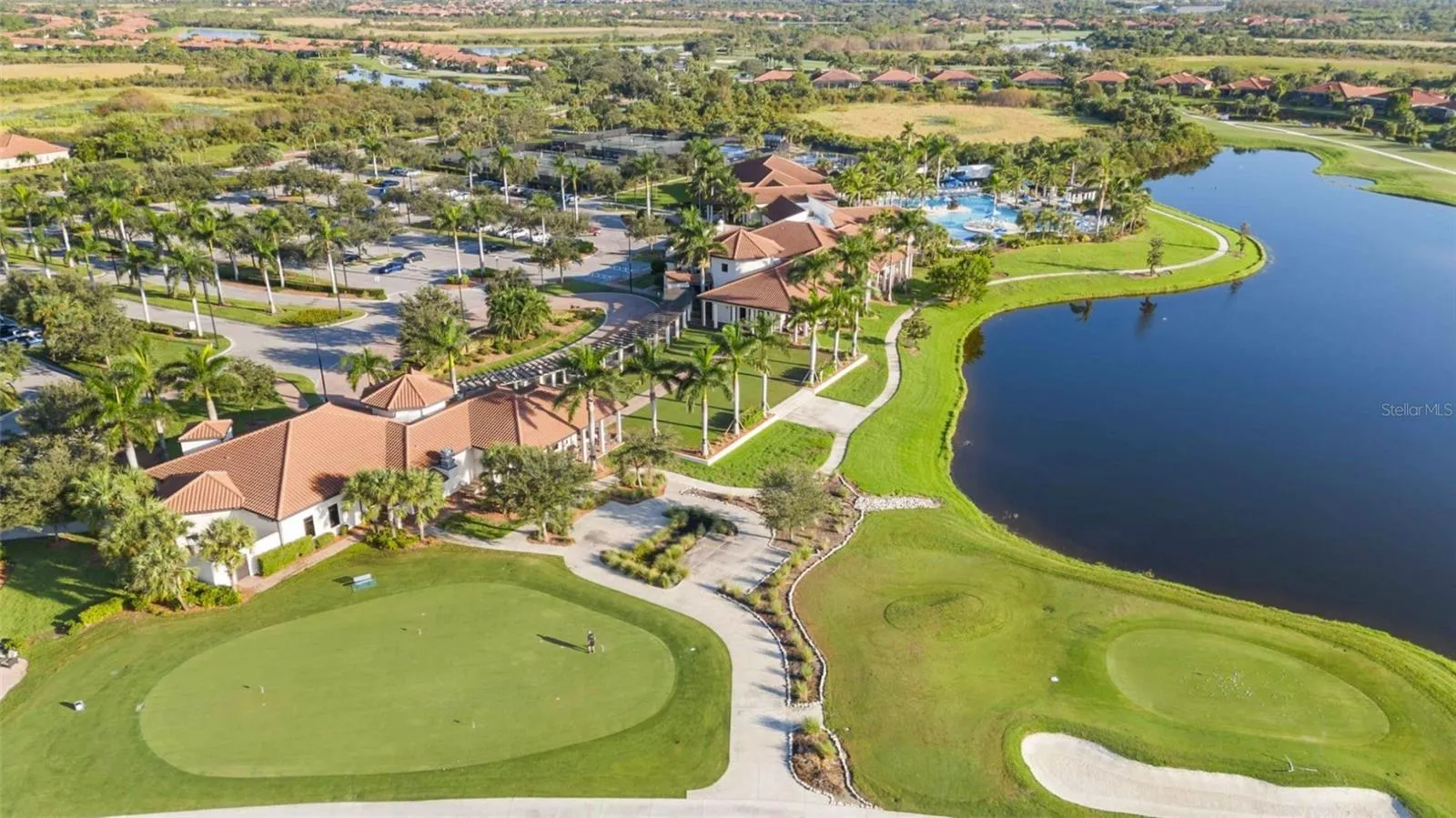 Aerial shot of Pro shop &amp; Community Center