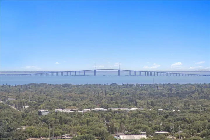 Views of the Sunshine Skyway Bridge.