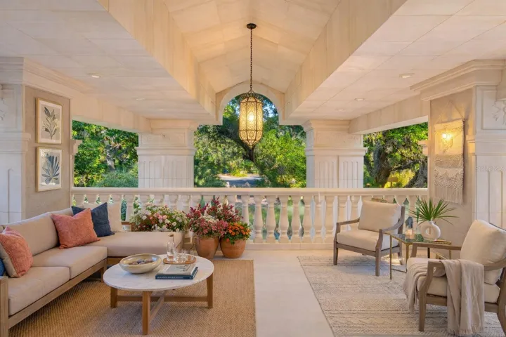 Private balconies off the guest suites.