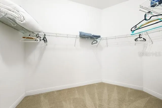 Walk in closet main bedroom