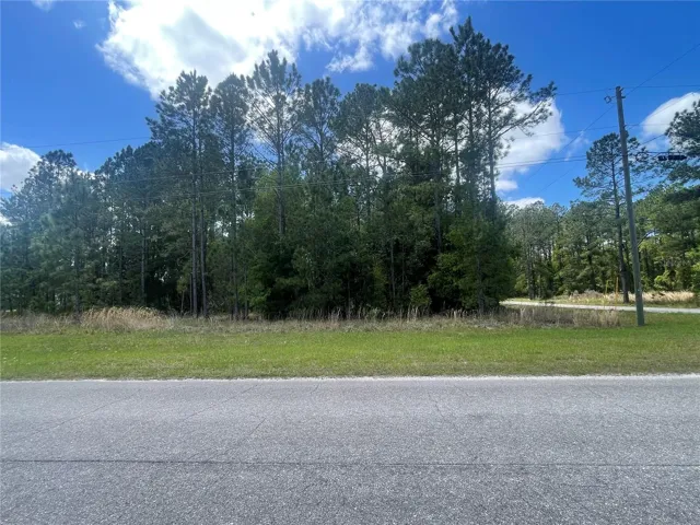 Looking west at the subject property