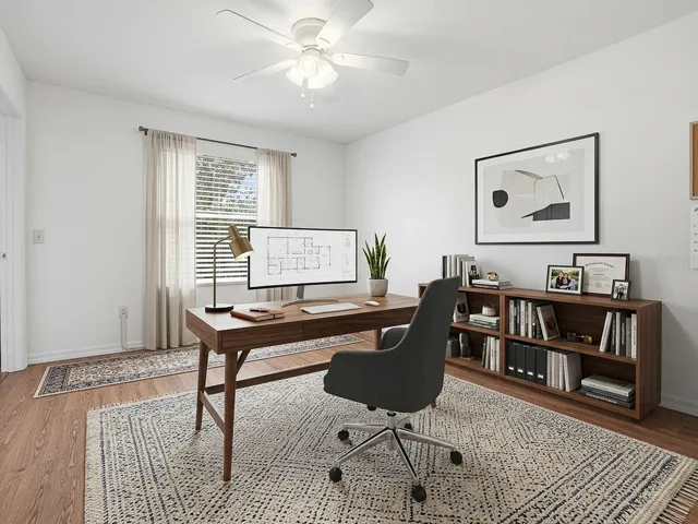 Guest Bedroom/Office - Virtually Staged