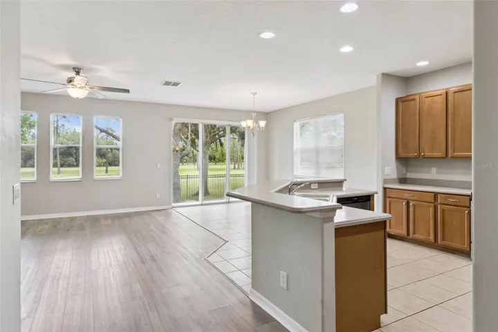 Kitchen & family room