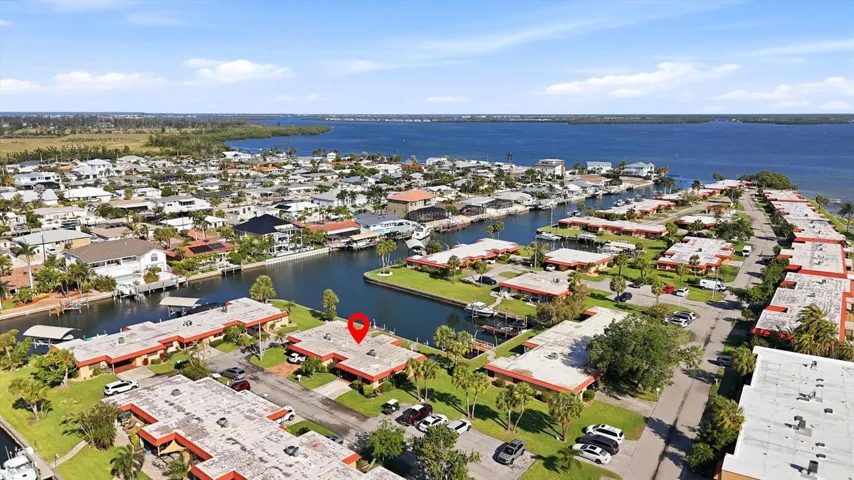 Aerial view of community
