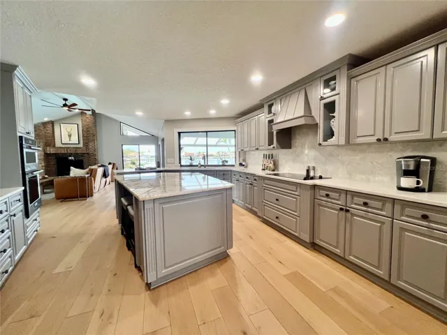 Island in the kitchen