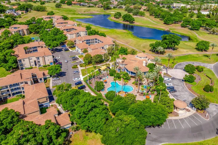 Aerial view of the amenities.