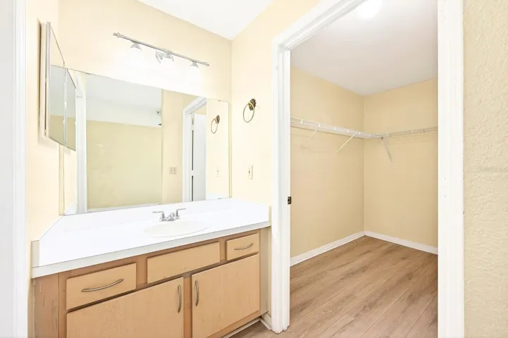 The Primary walk-in closet.