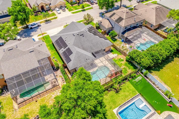 Solar panels help keep energy costs low.