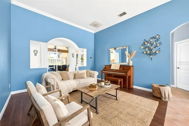 Formal living space. Virtually Staged.