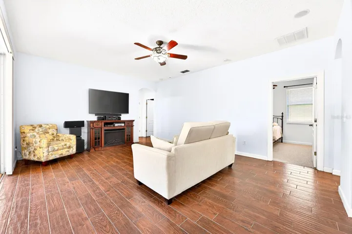 Spacious family room.