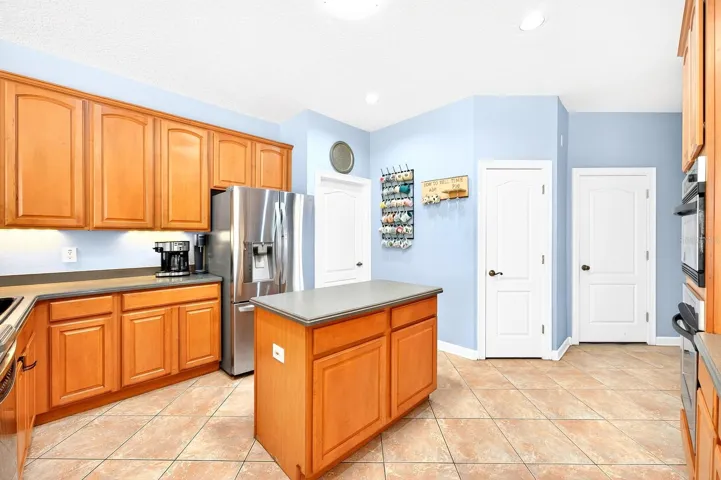 Ample cabinet and pantry storage.