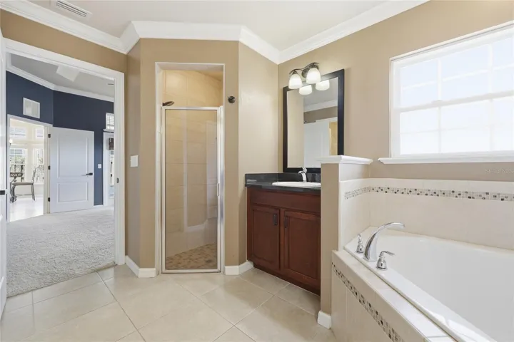 Primary walk in shower