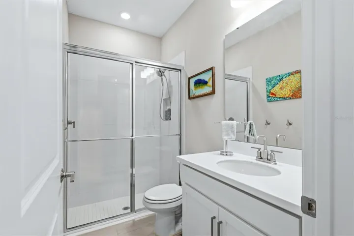 2nd Bath walk-in shower.