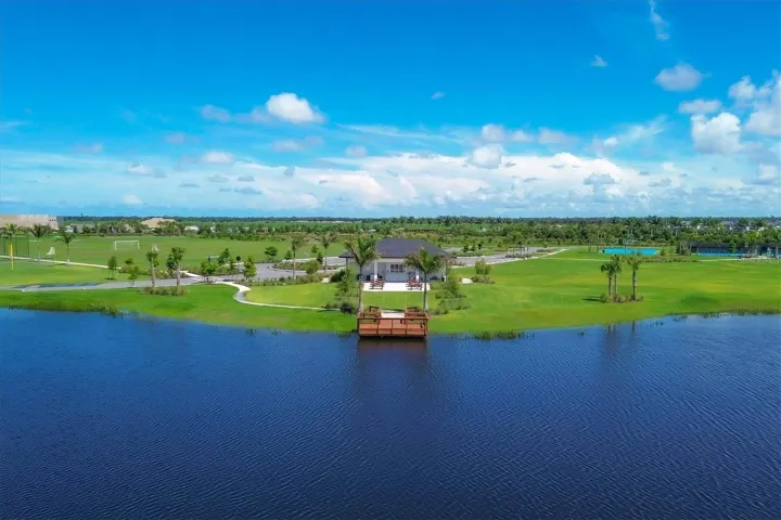 Pond and dock for fishing