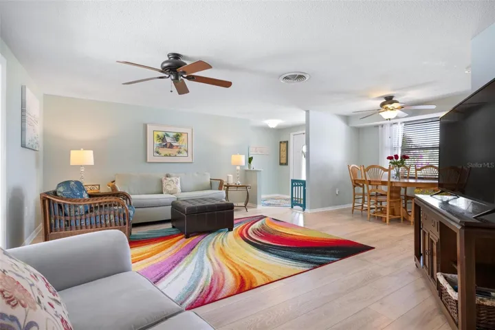 Living room, dining room