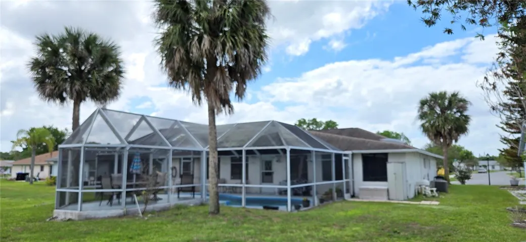 Rear view of property