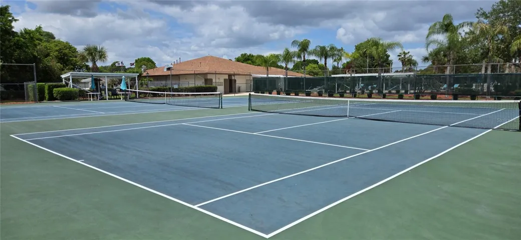 Community tennis courts