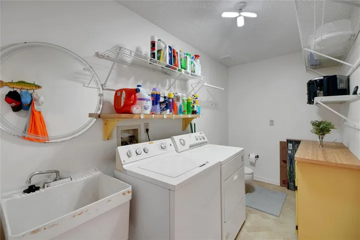 13' LONG INSIDE LAUNDRY ROOM